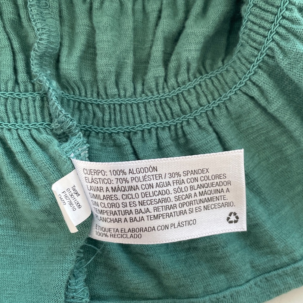 Universal Thread Tank Top Smocked Green Ruffle - Picture 11 of 14